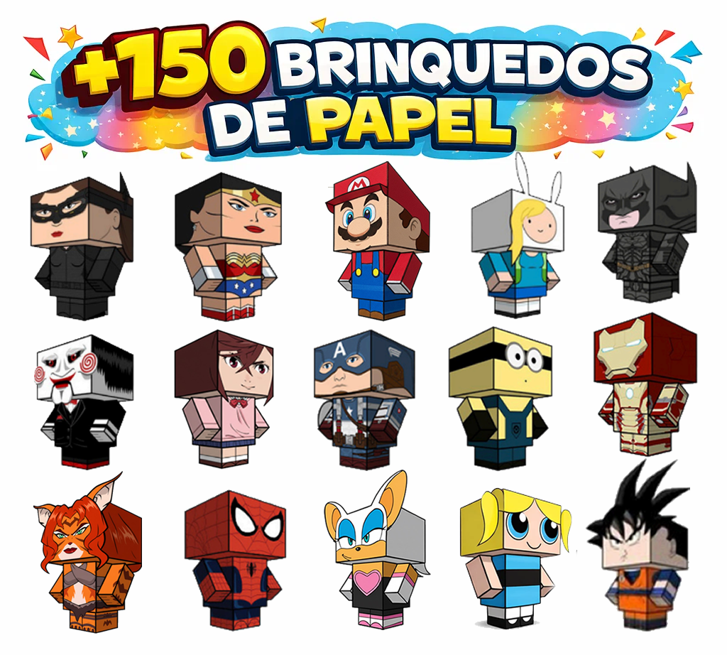 +150 Brinquedos de Papel